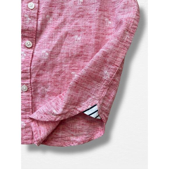 Denim & Flower Boys’ Palm Trees Button-Down Shirt, Size 4 - Picture 6 of 8